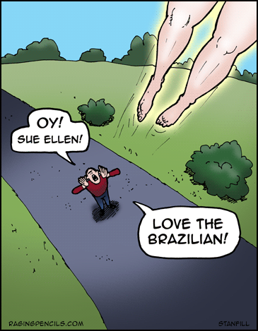 Sue Ellen gets a brazillian