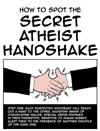 atheist handshake cartoon