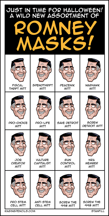 Romney Halloween masks