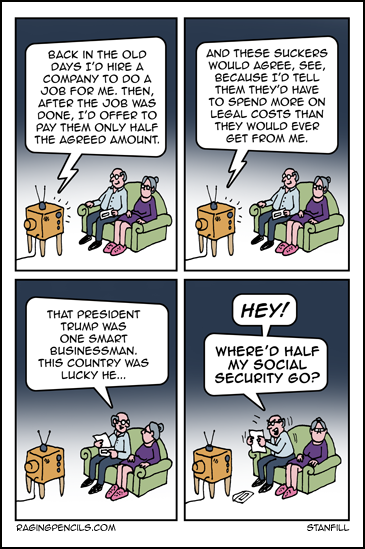 The progressive web comic about Donald Trump and Social Security.