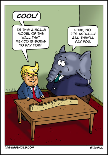 The progressive web comic about Trump and his goddamn wall.