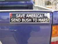 send bush to mars