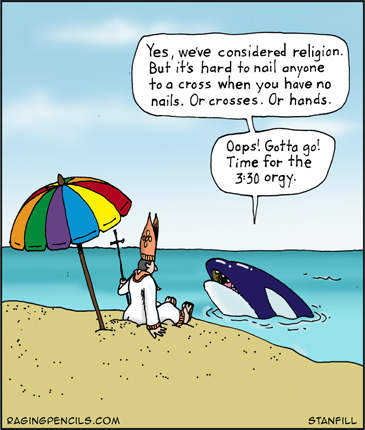 You DO know who Mr. Splashy Pants is, right? the pope meets mr. splashypants