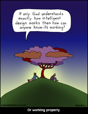 Fooled on the hill. Intelligent design sucks