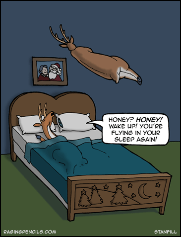 Do reindeer sleepwalk?