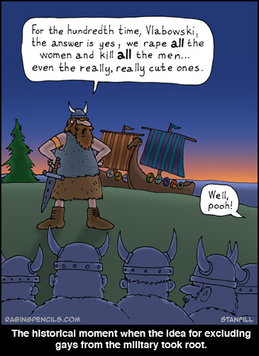 The historical moment when excluding gays in the military took root.