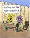 perverted flower cartoon