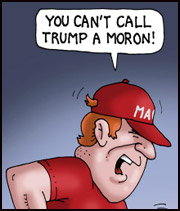 moron trump comic
