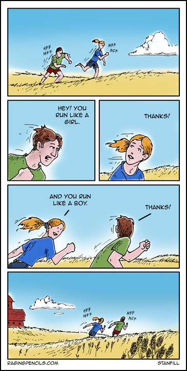 The progressive comic about gender slurs.