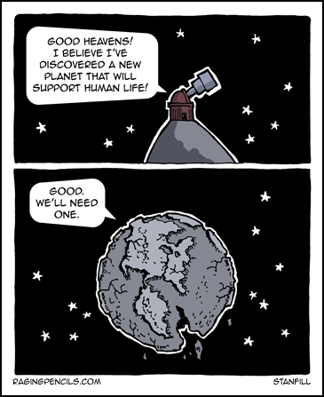 The progressive comic about the need to protect the Earth