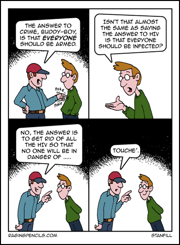 There's no vaccine for lead poisoning. The progressive comic comparing guns to HIV.
