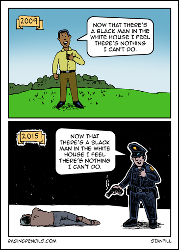 The progressive cartoon about murderous police.