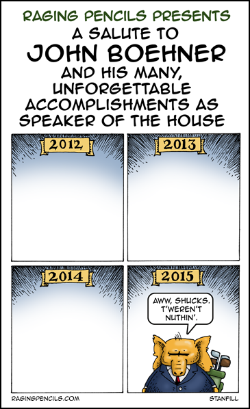 The progressive comic about John Boehner's resignation.