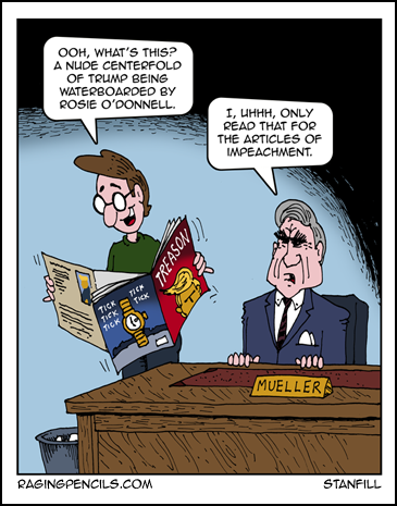 The progressive web comic about Robert Mueller blowing off steam.