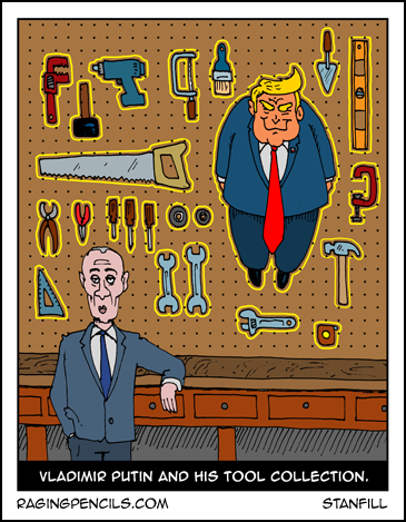 Progressive comic about Trump being a tool of Putin