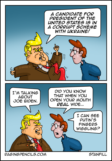 Hey, I need a weekend off, too, ya know? Progressive comic about Trump being Putin's puppet.