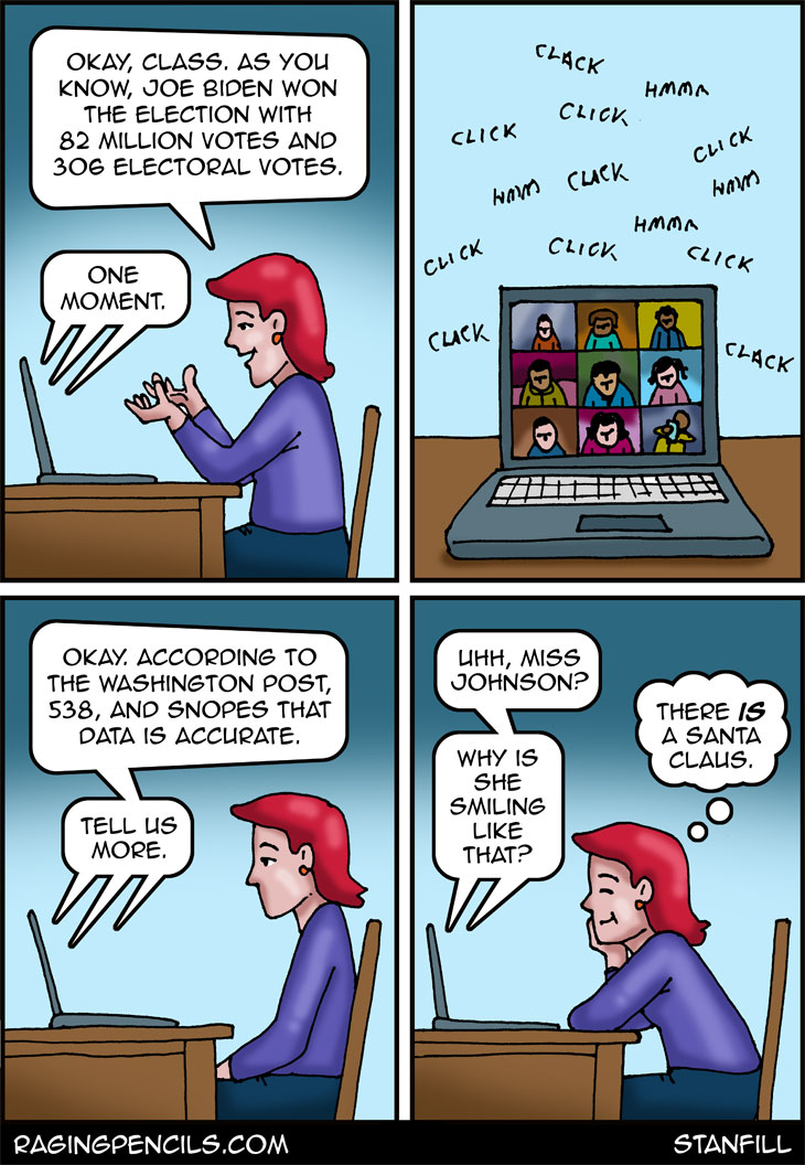 “No, Billy! Youporn is NOT a good source to learn where babies come from!” The progressive web comic about verifying data in classrooms.