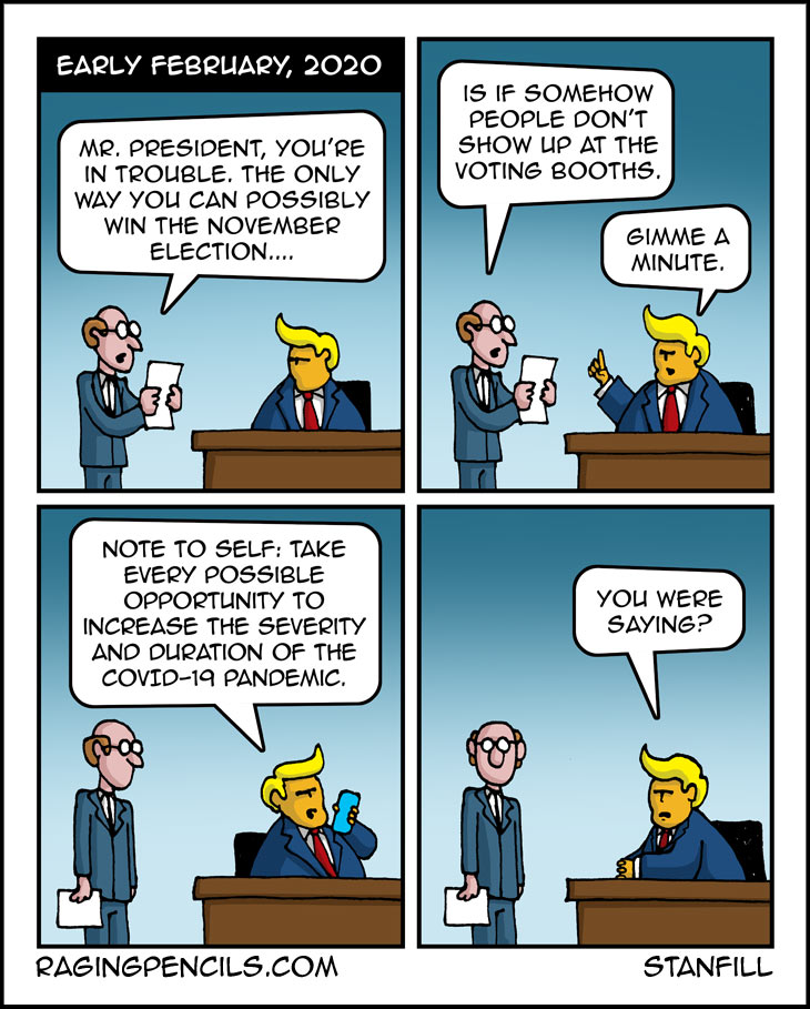 The progressive web comic about how Trump screwed up the coronavirus response.