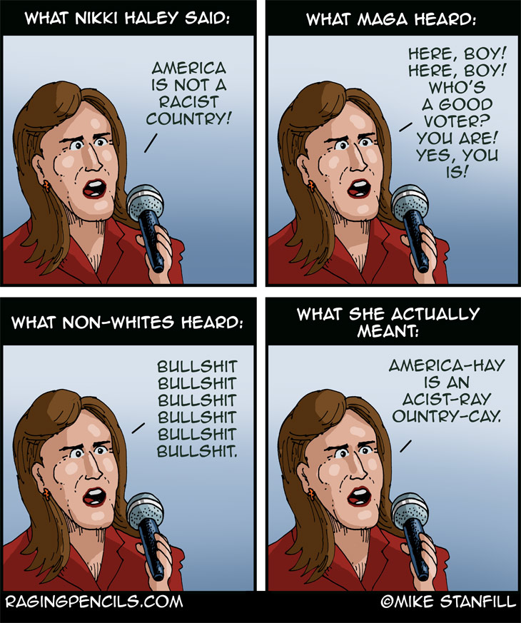 The progressive comic about Nikki Haley and racism