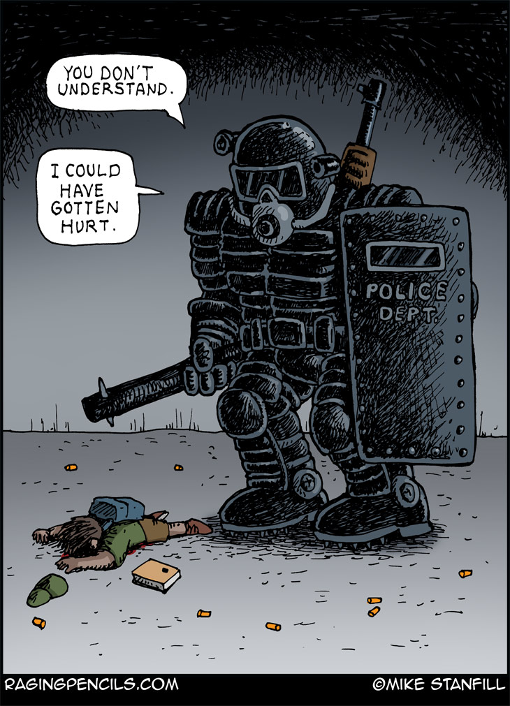 The progressive comic about militarized police