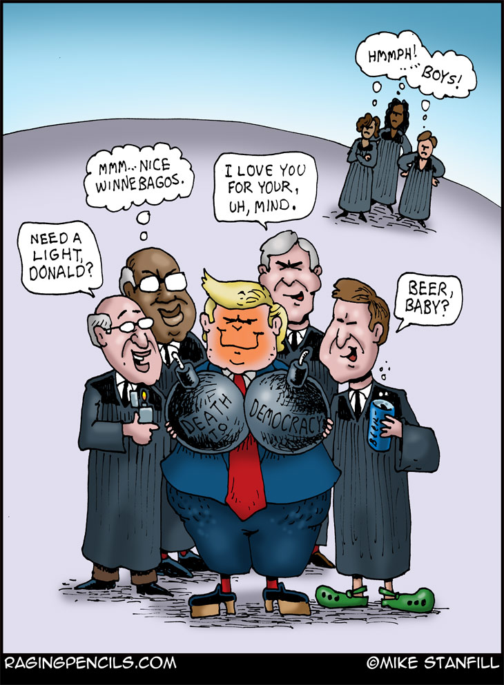 The progressive comic about the Supreme Court's obeisance to Trump.