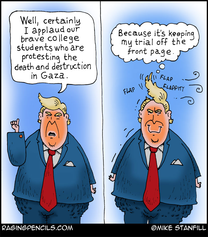 The progressive comic about Trump's election interferecne trial.