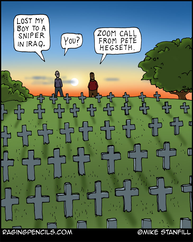 The progressive comic about Pete Hegseth's Signal fiasco.