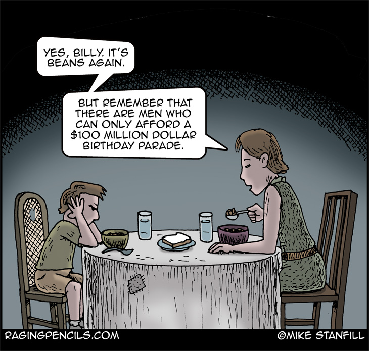 The progressive comic about Trump's stupid military birthday parade.