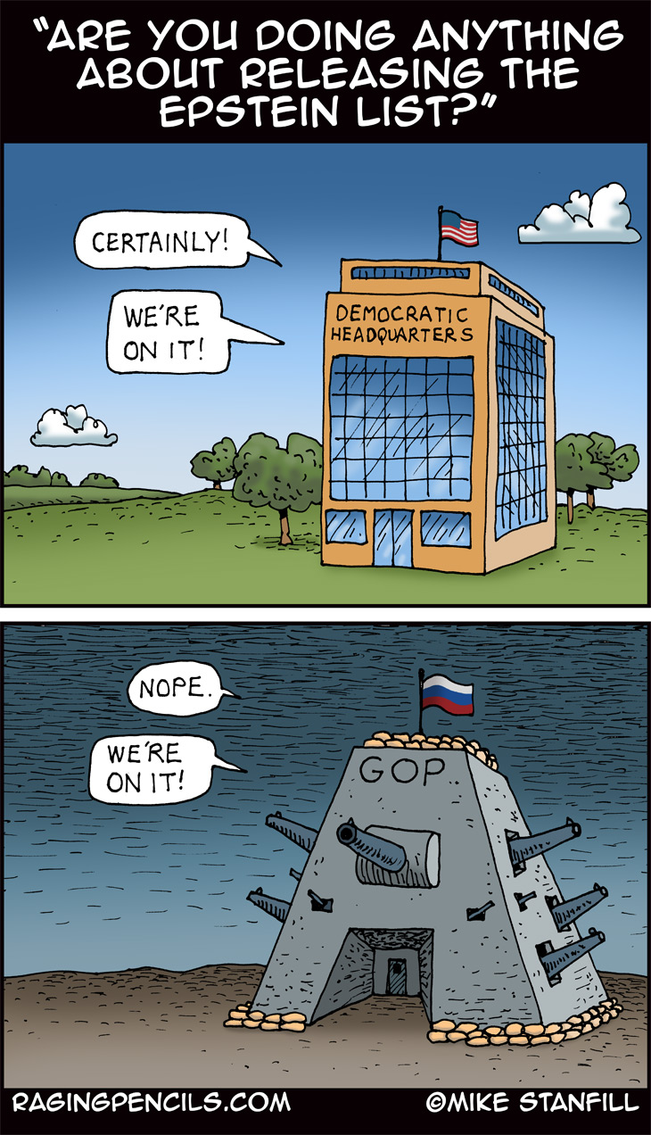 The progressive comic about the epstein files.