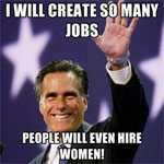 romney  hires women