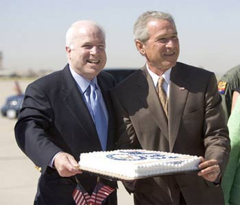 bush mccain cake