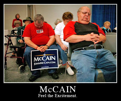 mccain excitement