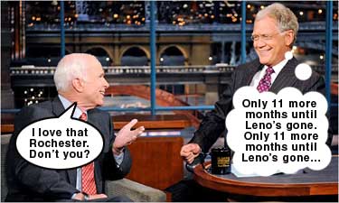 david letterman and john mccain