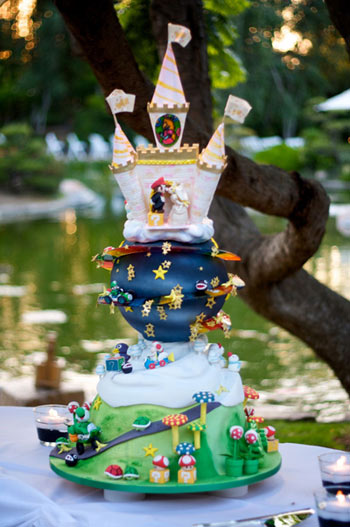 mario wedding cake