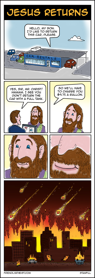 Jesus Returns and Gets Nailed